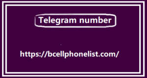 Telegram number