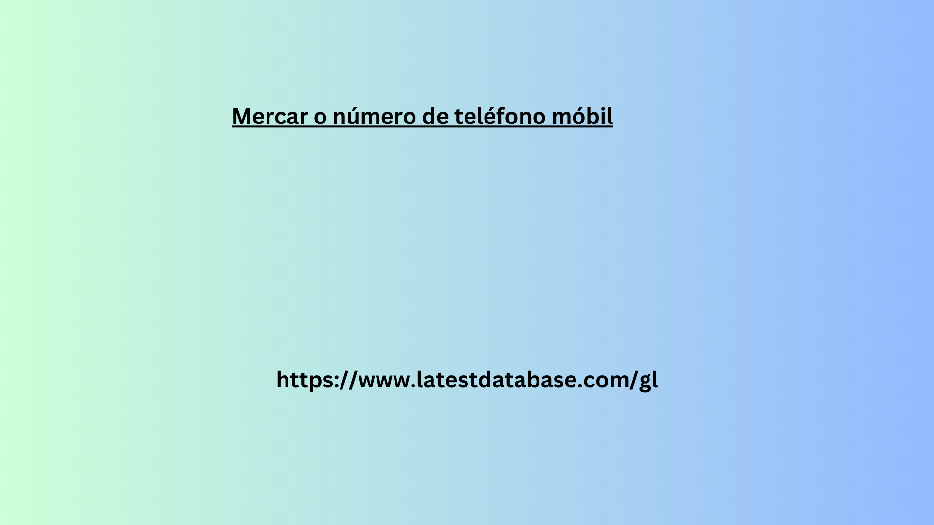 Mercar o número de teléfono móbil