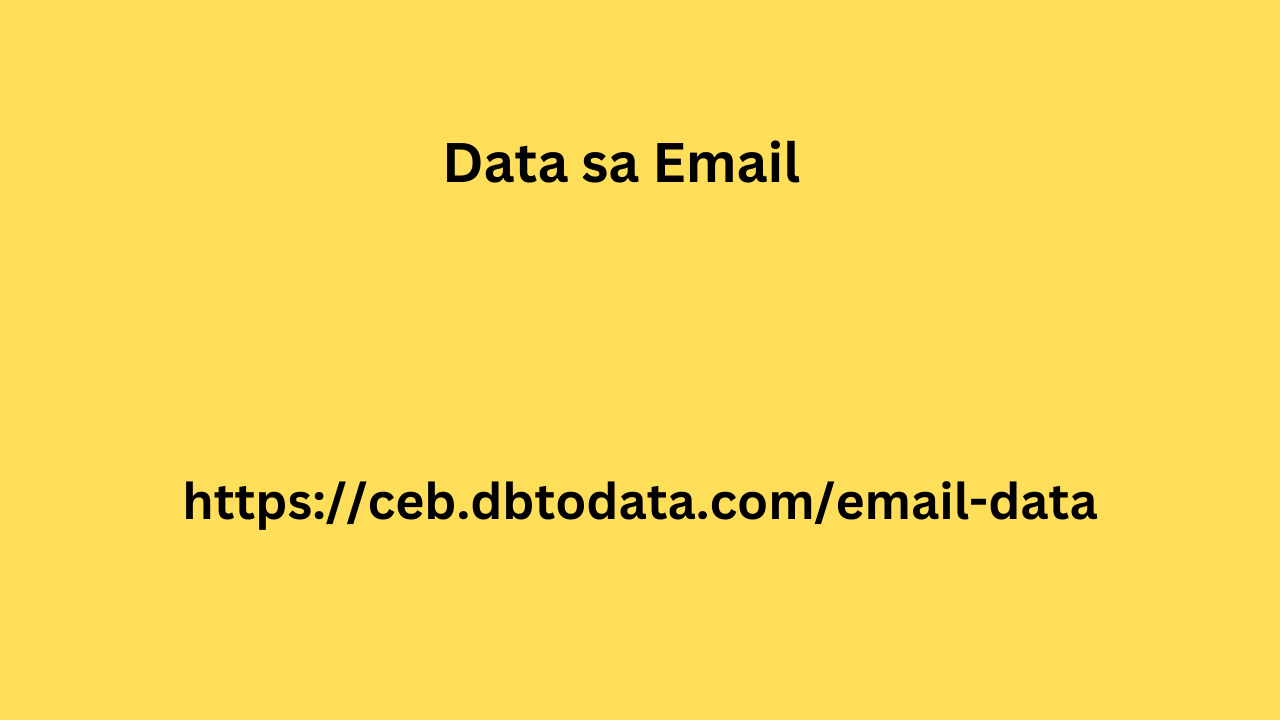  Data sa Email