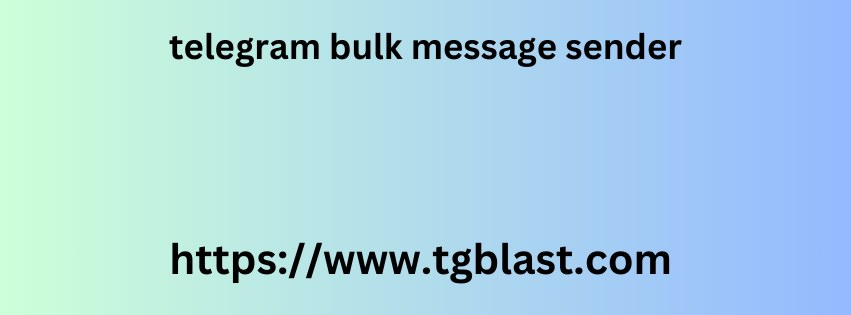 Telegram bulk message sender