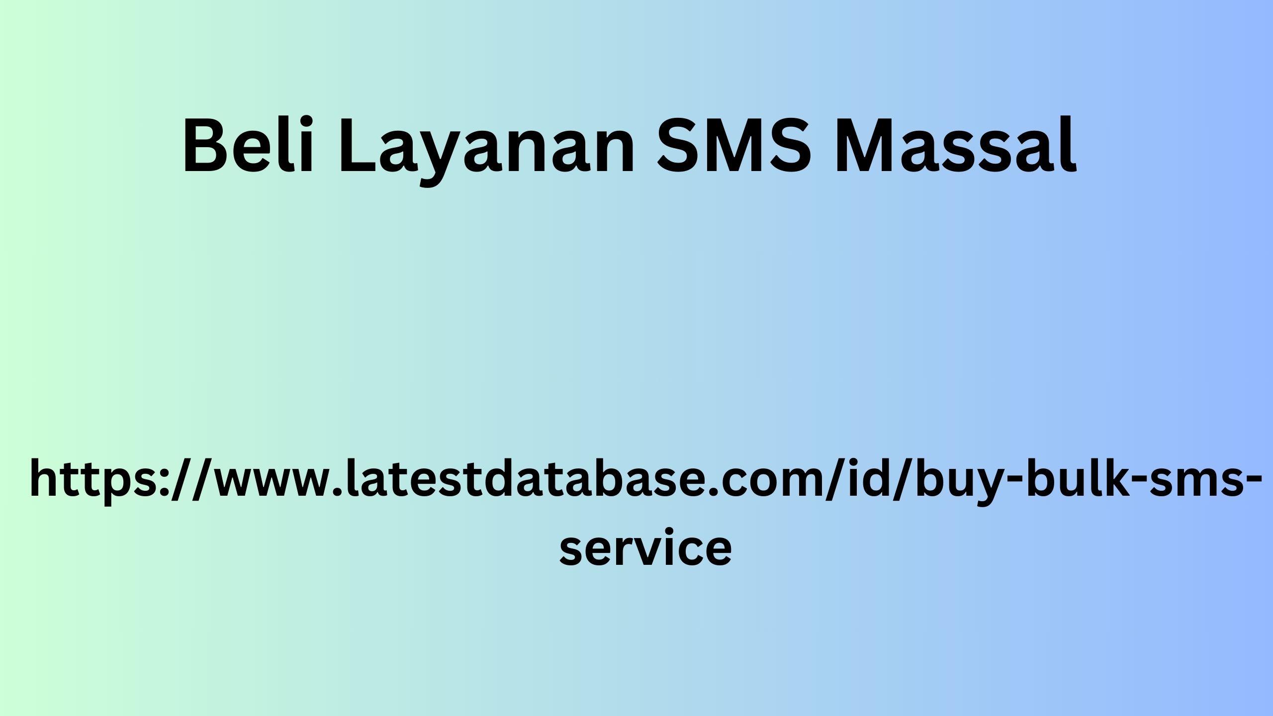 Beli Layanan SMS Massal 