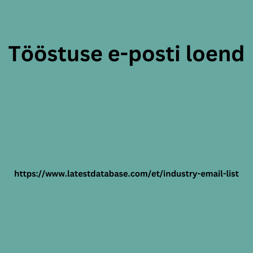 tööstuse e-posti loend