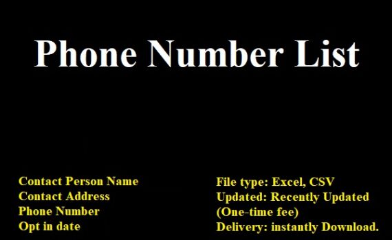 Phone Number List