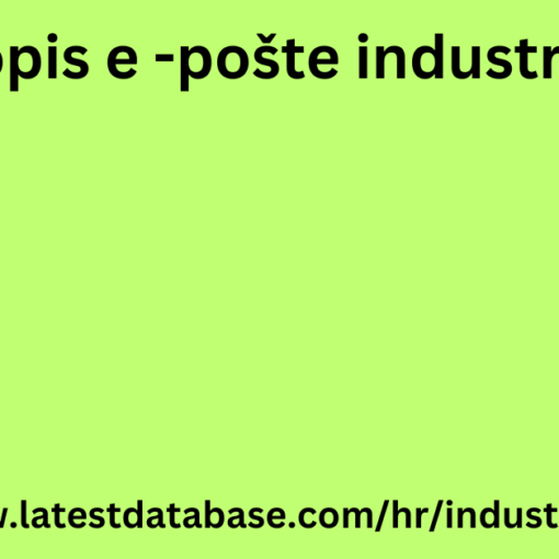 Popis e -pošte industrije