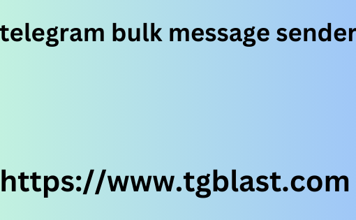 Telegram bulk message sender