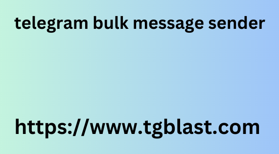 Telegram bulk message sender