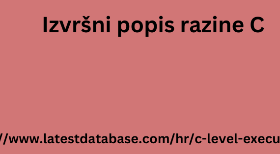 Izvršni popis razine C