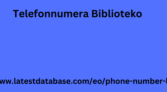 Telefonnumera Biblioteko