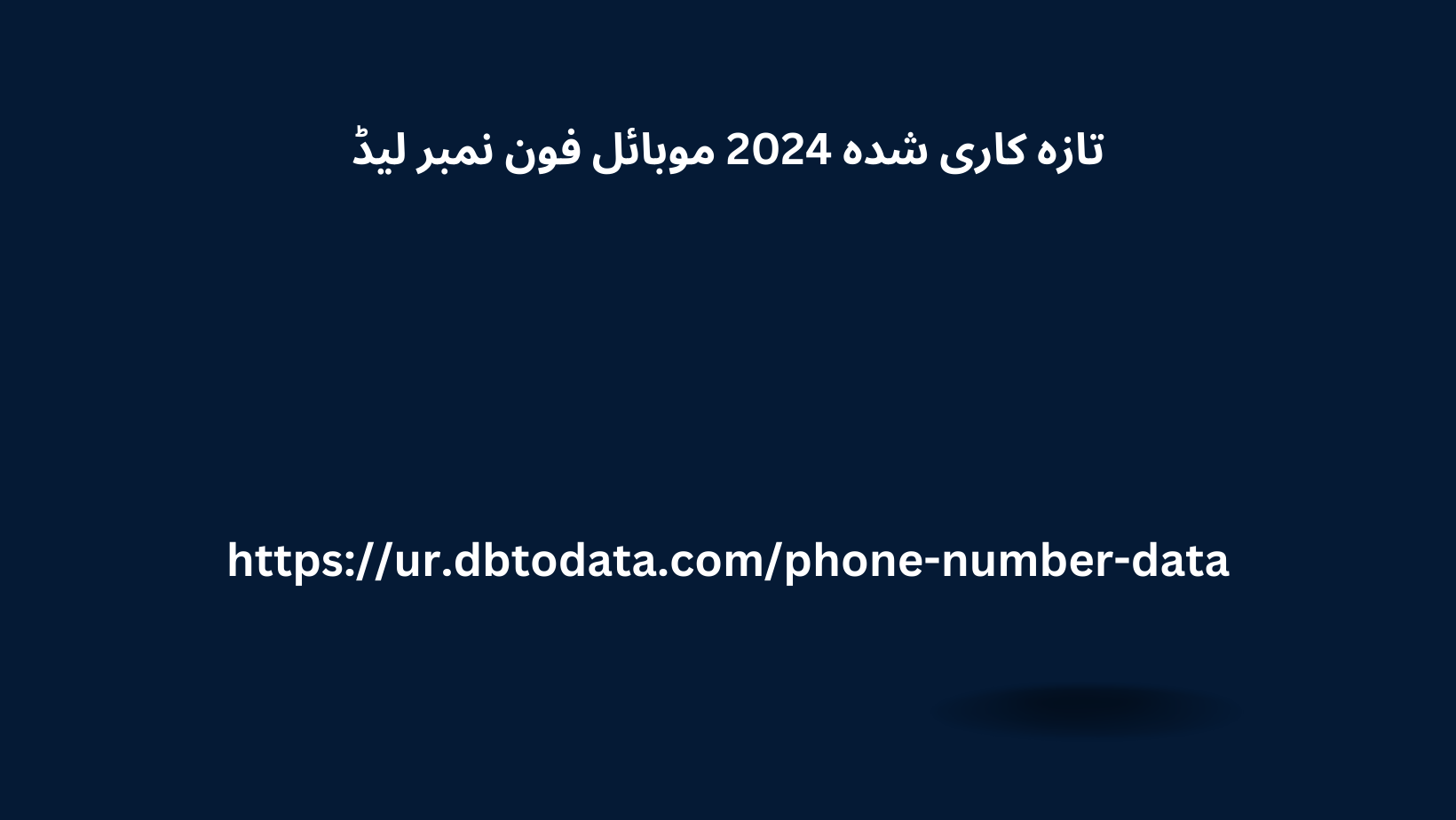 تازہ کاری شدہ 2024 موبائل فون نمبر لیڈ 