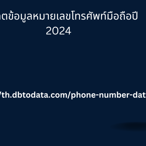 อัปเดตข้อมูลหมายเลขโทรศัพท์มือถือปี 2024