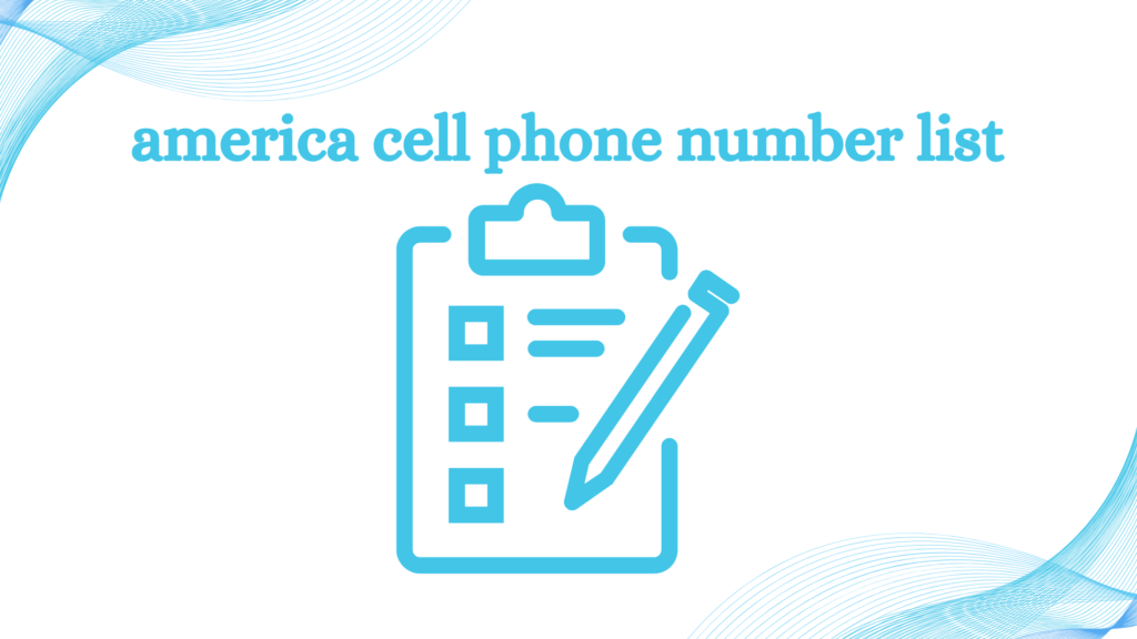 america cell phone number list