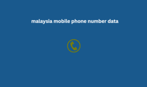 malaysia mobile phone number data