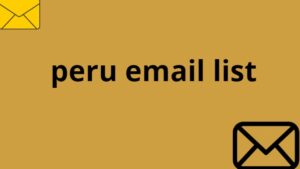 peru email list