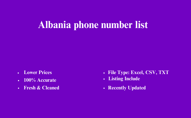 Albania phone number list