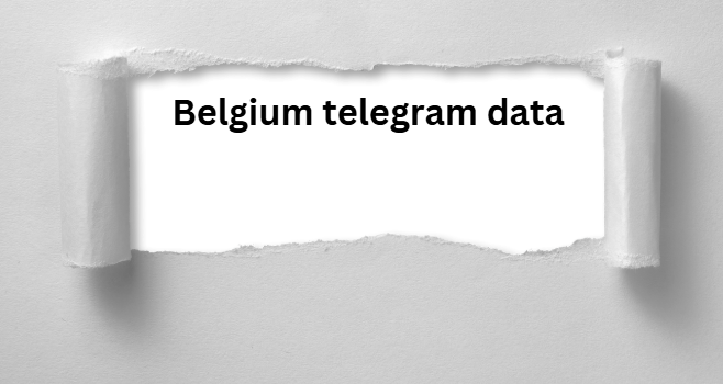 Belgium telegram data​