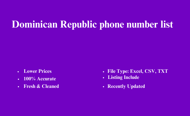 Dominican Republic phone number list