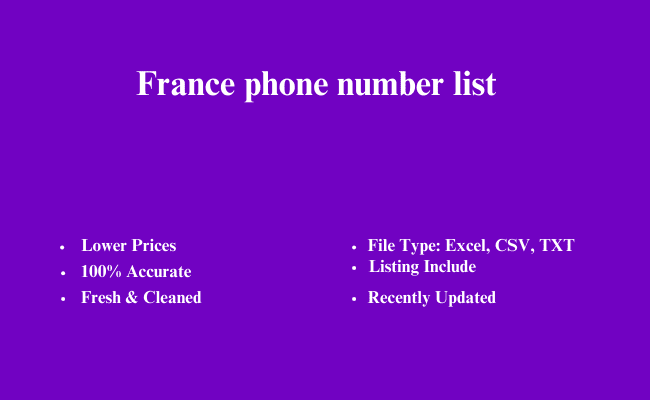 France phone number list