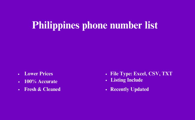 Philippines phone number list