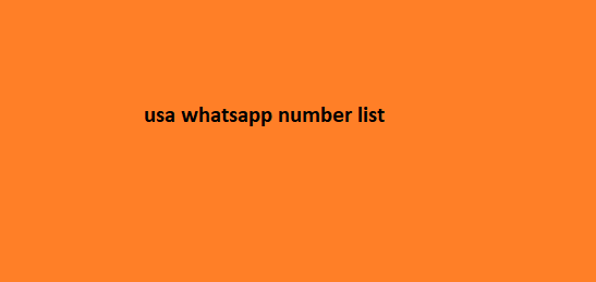 usa whatsapp number list​